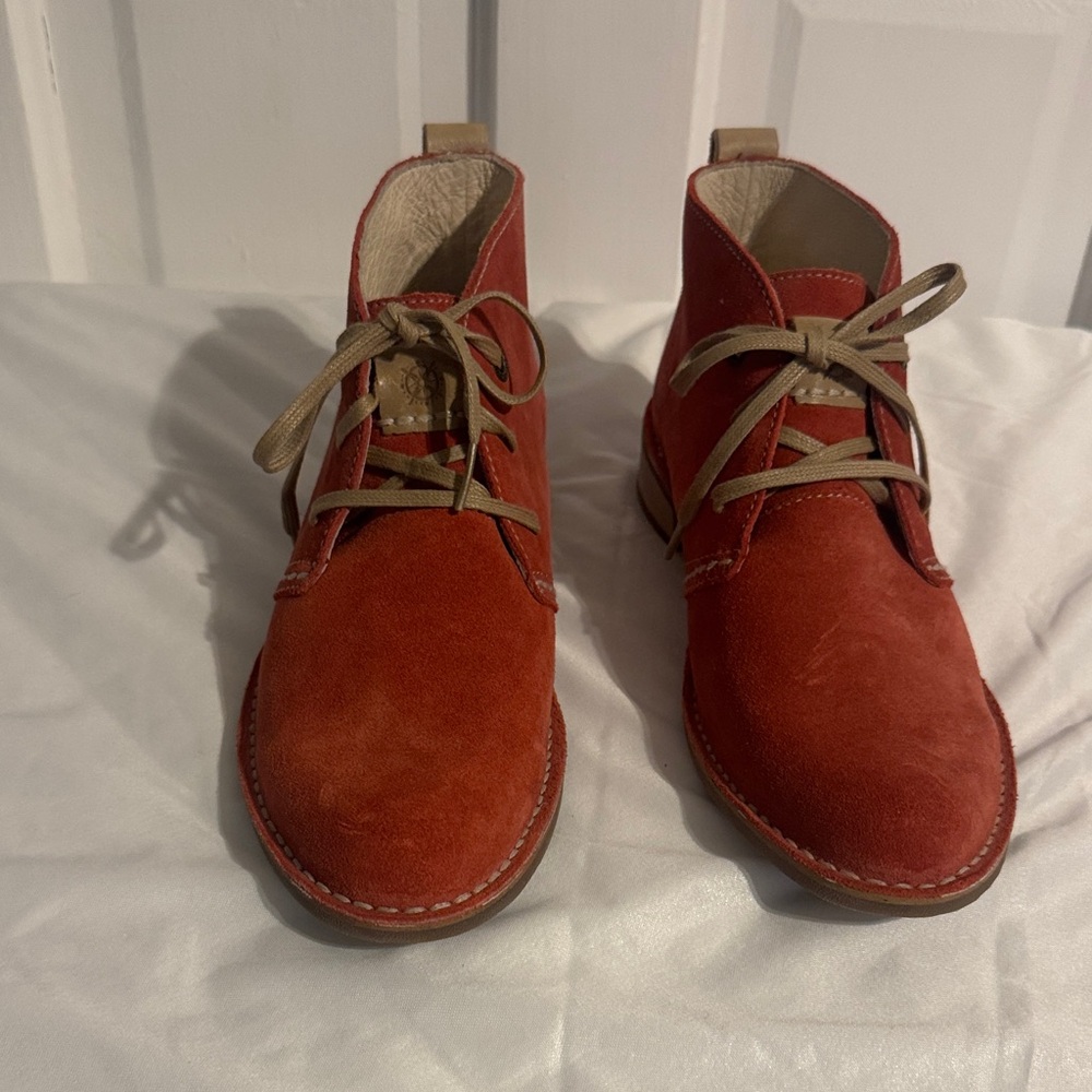 Bussola Red Suede Chukka Boots for Men